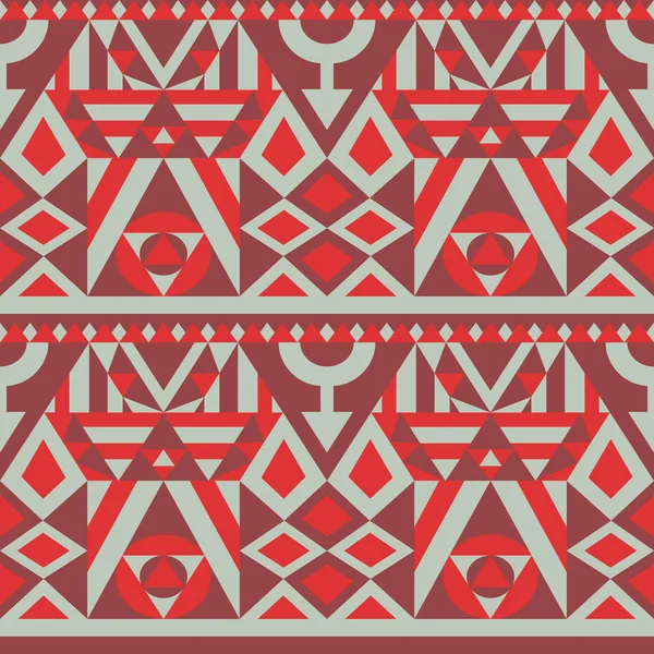 Уникальный бесшовный геометрический узор. красный и серый . — стоковый вектор