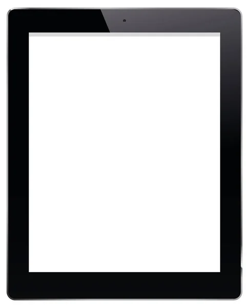 Tablet PC. Nero. Su sfondo bianco — Vettoriale Stock