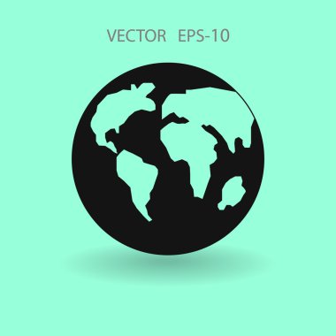 Dünyanın düz simgesi