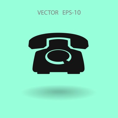 düz bir telefon simgesi