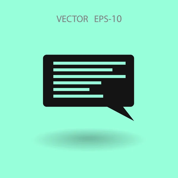 Lapos ikon a kommunikációs — Stock Vector