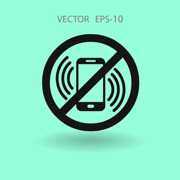 Apagar icono del teléfono — Vector de stock
