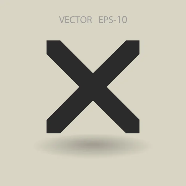 Flat ikonen för förhindra — Stock vektor
