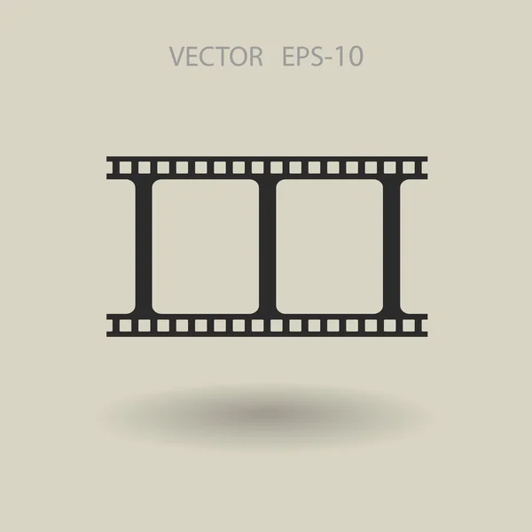 Ícone plano de vídeo —  Vetores de Stock