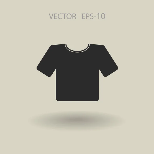 Lakás a T-Shirt ikonra. Vektor — Stock Vector