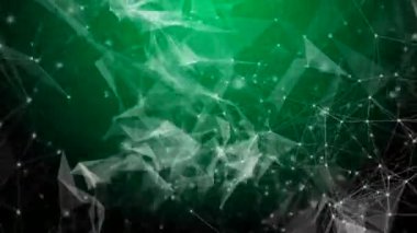 Pleksus teknoloji ve mühendislik arka plan ile özgün organik hareket soyut