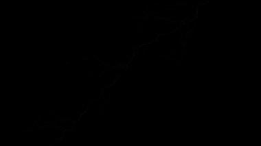 10 gerçekçi yıldırımlar siyah arka plan üzerinde. Fırtına ile yanıp sönen yıldırım şimşek