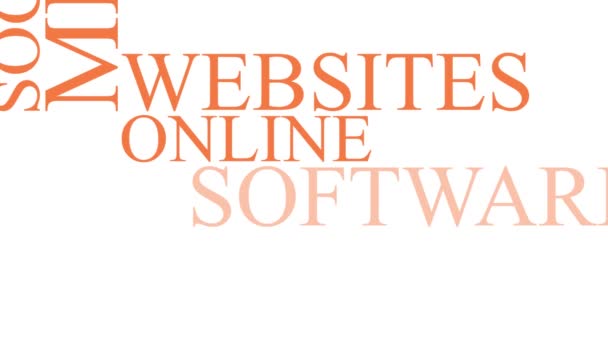 Médias sociaux Typographie cinétique Animation textuelle 