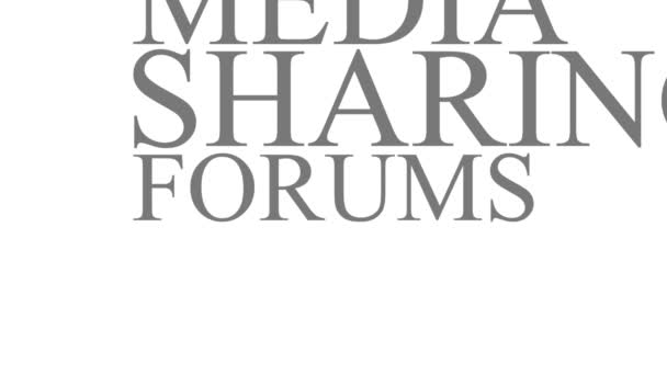 Médias sociaux Typographie cinétique Animation textuelle 