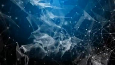 Pleksus teknoloji ve mühendislik arka plan ile özgün organik hareket soyut