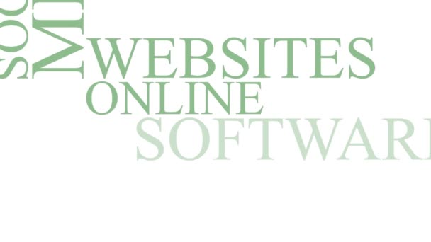 Médias sociaux Typographie cinétique Animation textuelle 