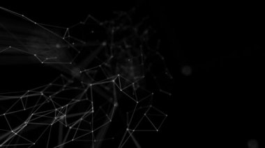 Pleksus teknoloji ve mühendislik arka plan ile özgün organik hareket soyut