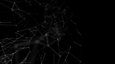 Pleksus teknoloji ve mühendislik arka plan ile özgün organik hareket soyut