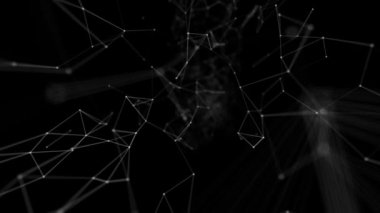 Pleksus teknoloji ve mühendislik arka plan ile özgün organik hareket soyut