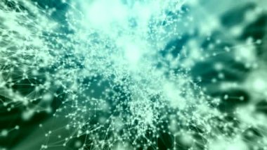 Pleksus teknoloji ve mühendislik arka plan ile özgün organik hareket soyut