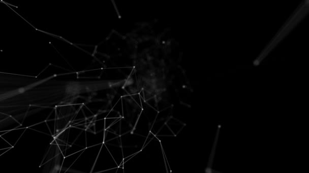 Абстрактная технология плекса и инженерный фон с оригинальным органическим движением — стоковое видео