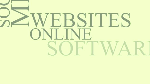 Médias sociaux Typographie cinétique Animation textuelle sur fond de technologie abstraite et d'ingénierie Plexus 