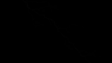 10 gerçekçi yıldırımlar siyah arka plan üzerinde. Fırtına ile yanıp sönen yıldırım şimşek