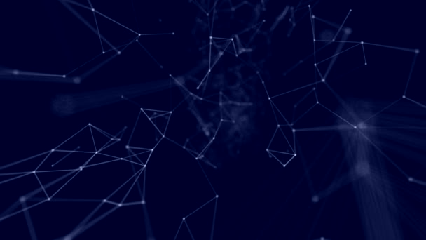 Plexus technologie abstraite et arrière-plan d'ingénierie avec mouvement organique original 