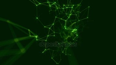 Pleksus teknoloji ve mühendislik arka plan ile özgün organik hareket soyut