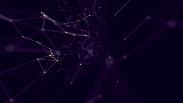 Plexus technologie abstraite et arrière-plan d'ingénierie avec mouvement organique original 