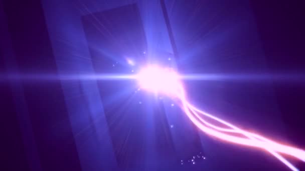 Das elektrische Blitzlicht aus der Entladung eines Lichtbogens — Stockvideo