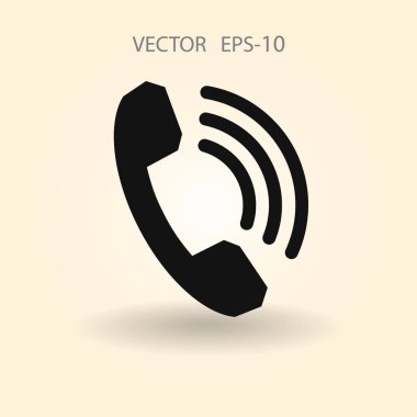 düz bir telefon simgesi