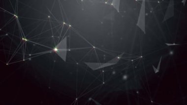 Pleksus teknoloji ve mühendislik arka plan ile özgün organik hareket soyut