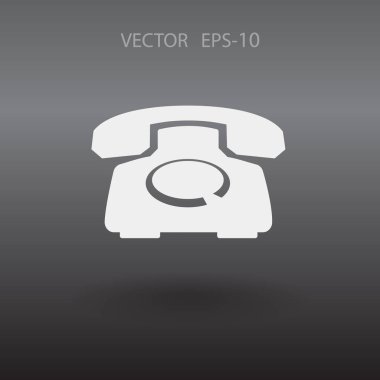 düz bir telefon simgesi