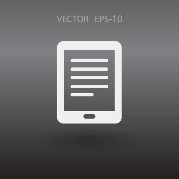 Platte pictogram van touchpad — Stockvector