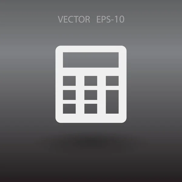 Icono plano de la calculadora — Vector de stock