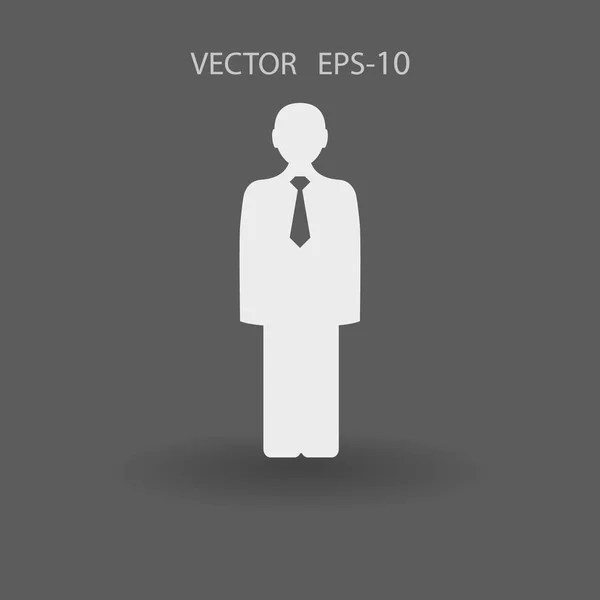 Плоская икона бизнесмена. векторная иллюстрация — стоковый вектор