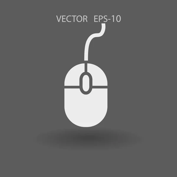 Ikon tikus yang datar. ilustrasi vektor - Stok Vektor