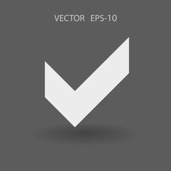 Lapos ikon jelölőnégyzetet. vektoros illusztráció — Stock Vector