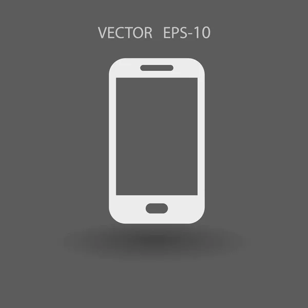 Icono plano de smartphone. ilustración vectorial — Archivo Imágenes Vectoriales