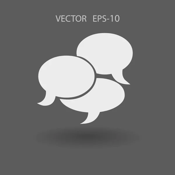 Ploché ikony komunikace. vektorové ilustrace — Stockový vektor