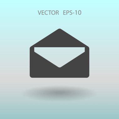 Düz simgesi mektup. vektör çizim