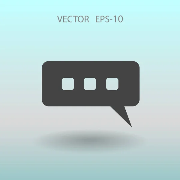 Chat-Symbol. Vektorillustration — Stockvektor