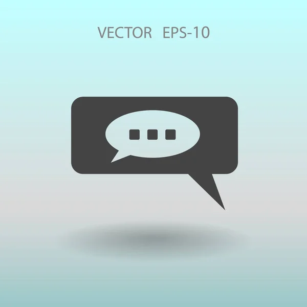 Chat-Symbol. Vektorillustration — Stockvektor