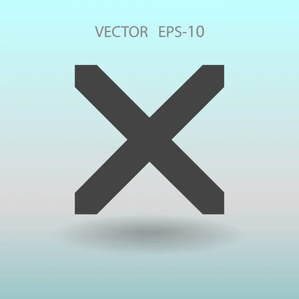 Lapos ikon tiltása. vektoros illusztráció — Stock Vector