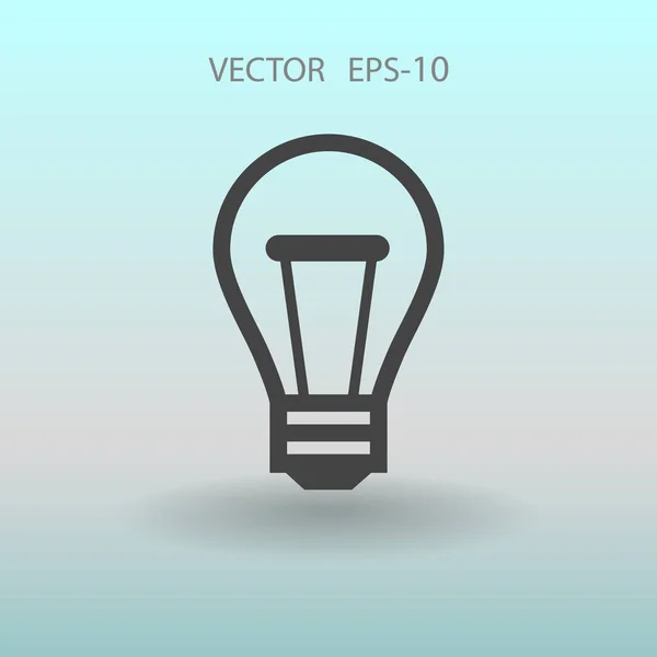 Flat icon of idea. vector illustration — Stock Vector