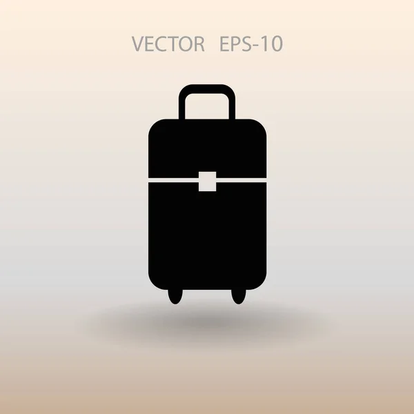 Icono plano de la ilustración vector bolsa — Vector de stock