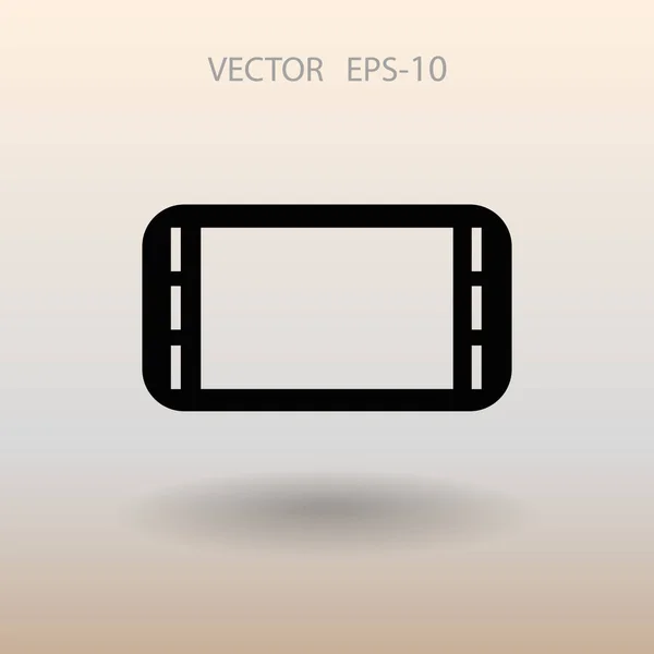 Icono plano de gamepad. ilustración vectorial — Vector de stock