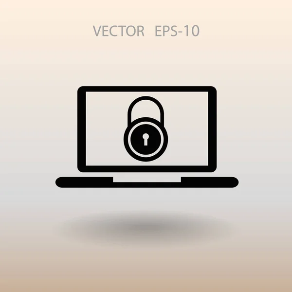 Internet security icon. vector illustration — Stock Vector