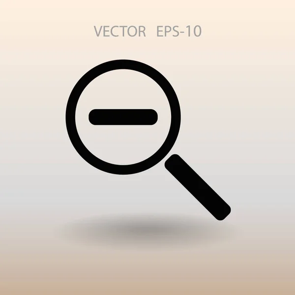 Zoom uit pictogram. vectorillustratie — Stockvector