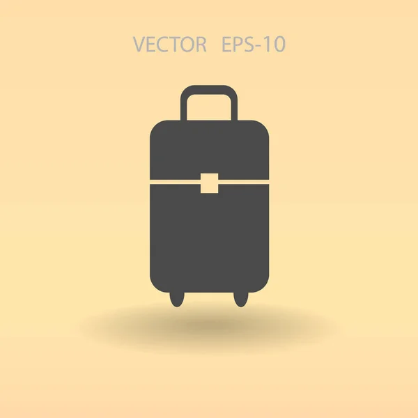 Ícone plano da ilustração do vetor do saco — Vetor de Stock