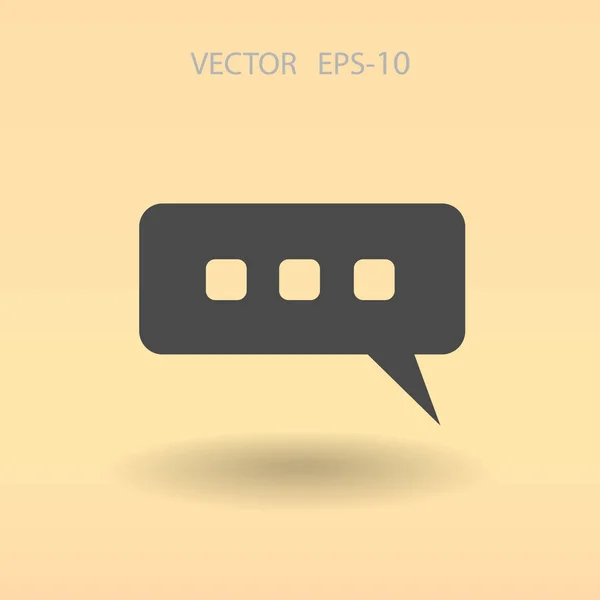 Chat-Symbol. Vektorillustration — Stockvektor