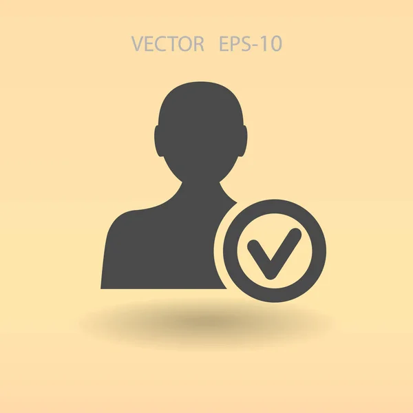 Añadir icono de amigo. Ilustración vectorial — Vector de stock