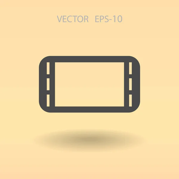 Flache Ikone des Gamepads. Vektorillustration — Stockvektor