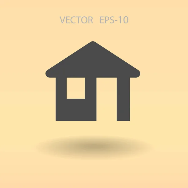 Icono plano de la casa. ilustración vectorial — Vector de stock